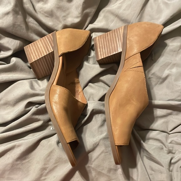 New with tags brown leather chunky heel sole society size 9 - Picture 2 of 3